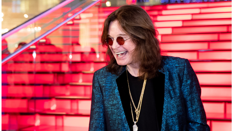 British musician Ozzy Osbourne signs star at Moscow Walk of Fame