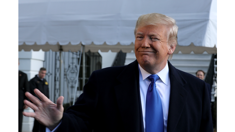 President Trump Departs White House For Georgia