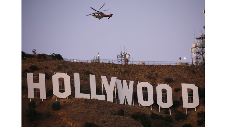 Barham Fire Burns Near Hollywood Sign In Southern California