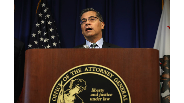 California Gov. Newsom And CA Attorney Gen. Becerra Hold News Conference Responding To Trump Revoking State's Emissions Waiver