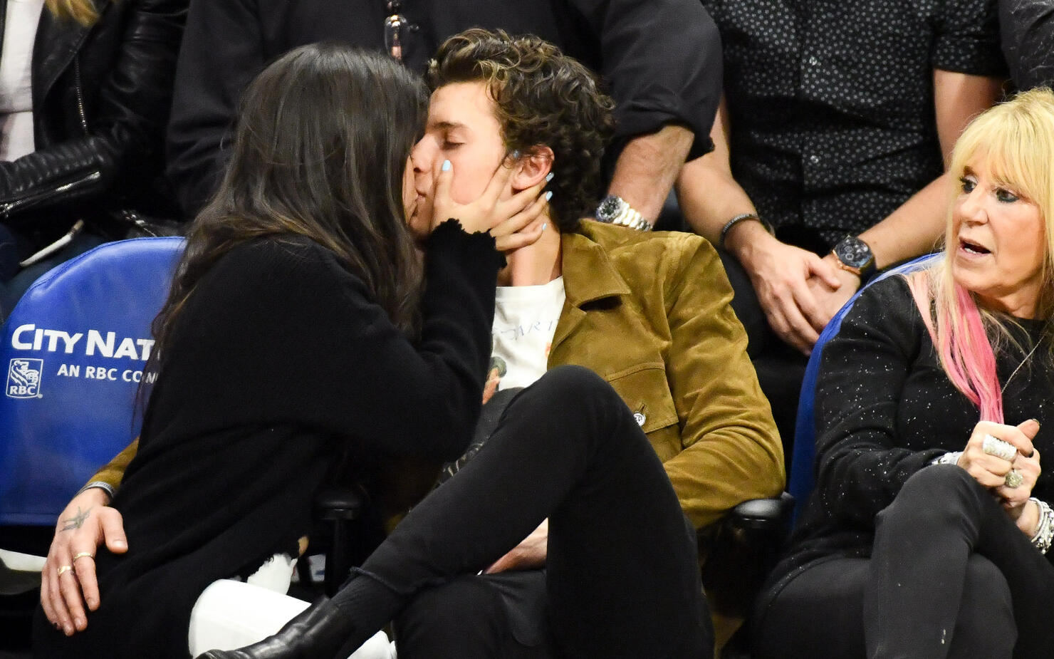 Celebrities At The Los Angeles Clippers Game