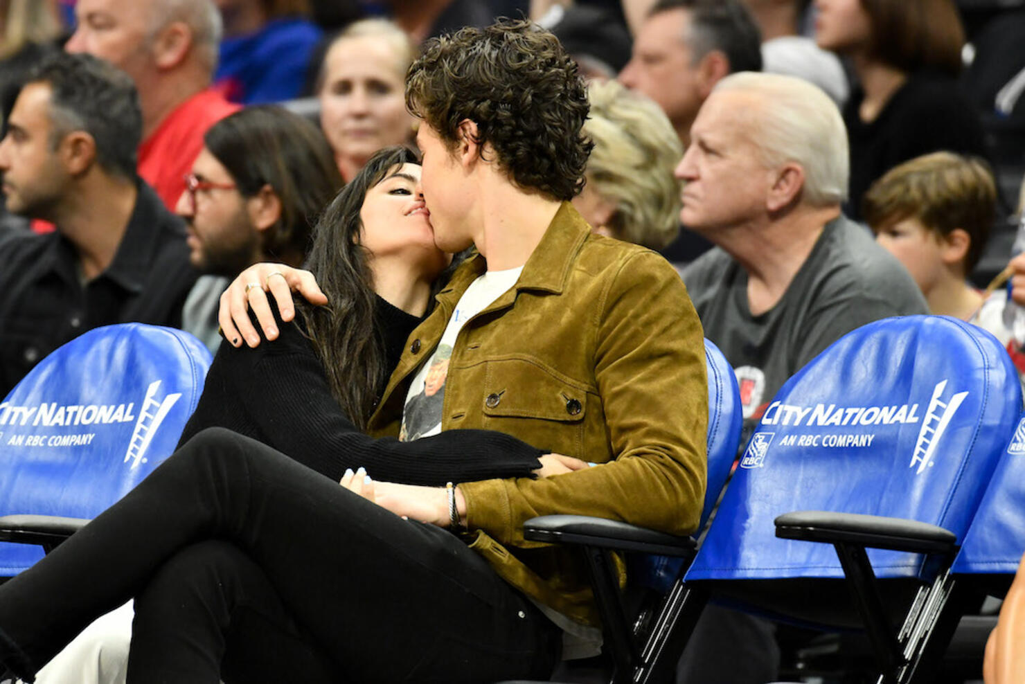 Celebrities At The Los Angeles Clippers Game
