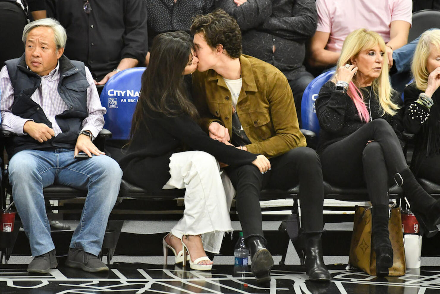 Celebrities At The Los Angeles Clippers Game