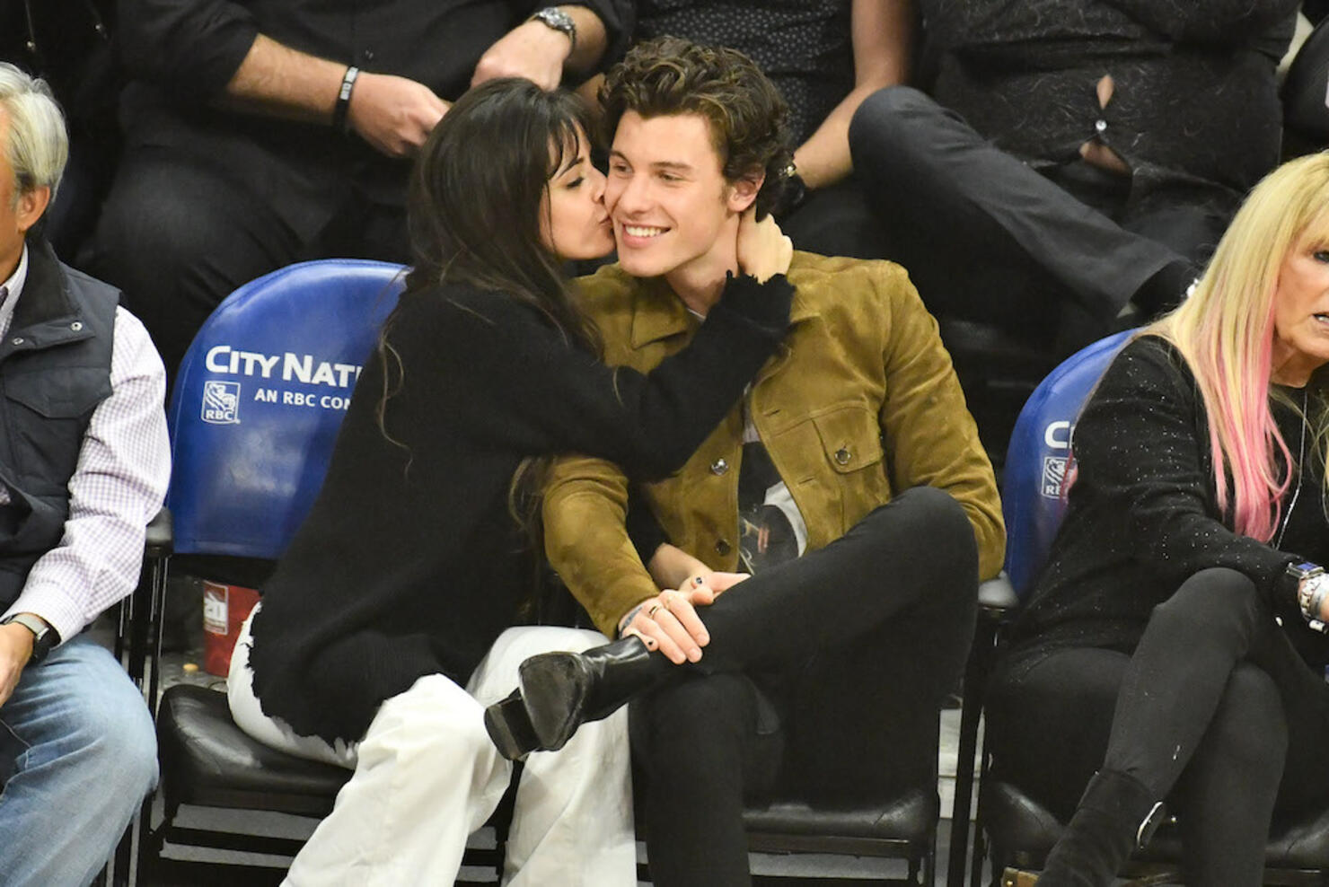 Celebrities At The Los Angeles Clippers Game