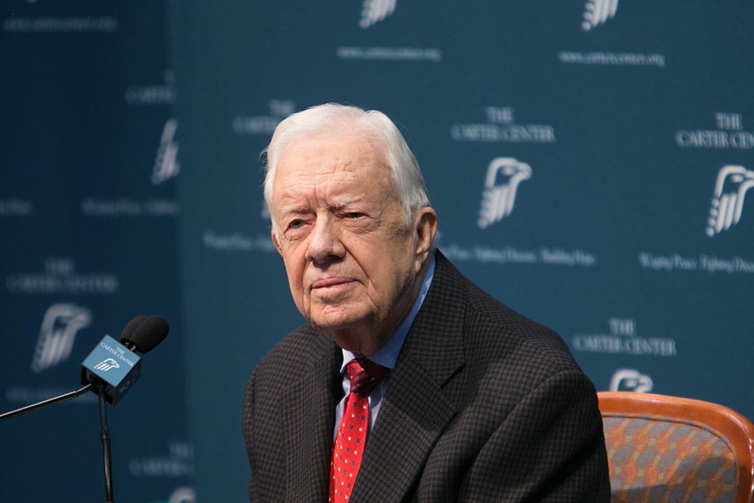 Former President Jimmy Carter Holds News Conference On His Cancer Diagnosis