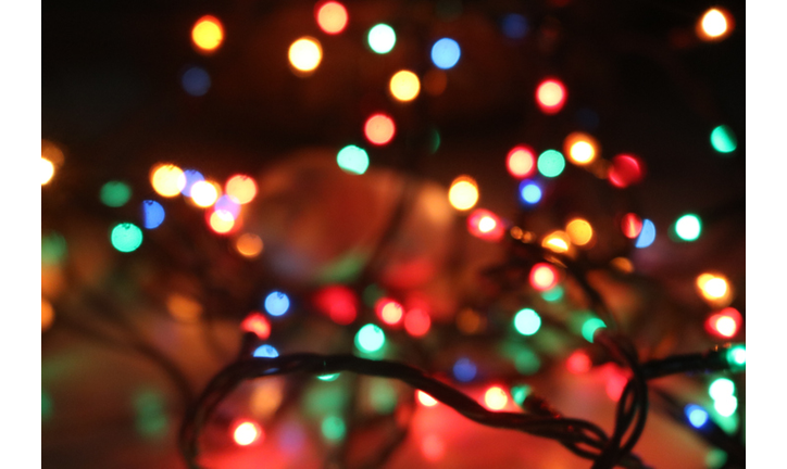 Defocused Image Of Illuminated String Lights