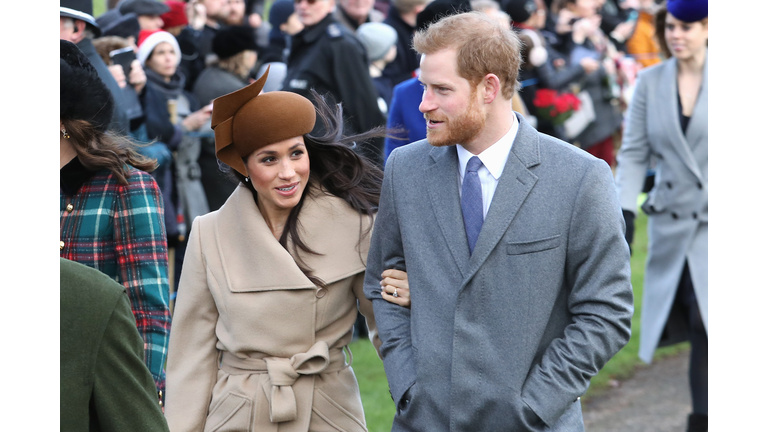 Members Of The Royal Family Attend St Mary Magdalene Church In Sandringham