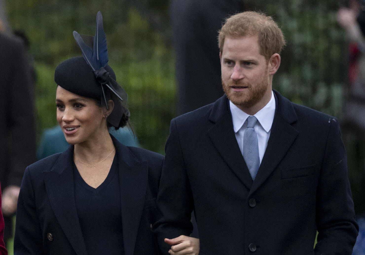 The Royal Family Attend Church On Christmas Day