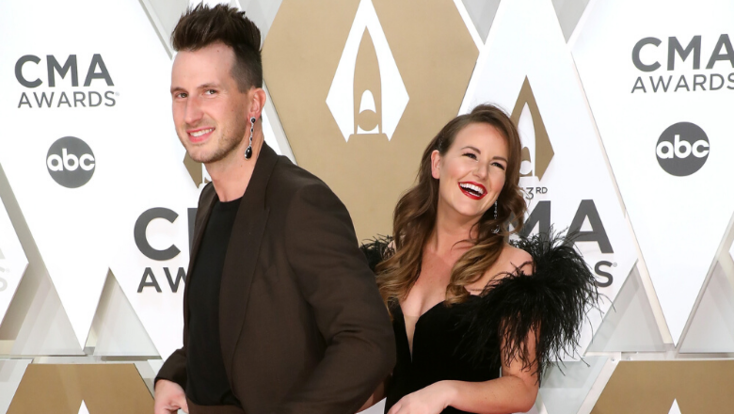 Russell Dickerson Explains Why He Rocked Wife's Earring On CMA Red Carpet