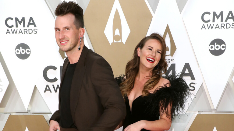 Russell Dickerson Explains Why He Rocked Wife's Earring On CMA Red Carpet