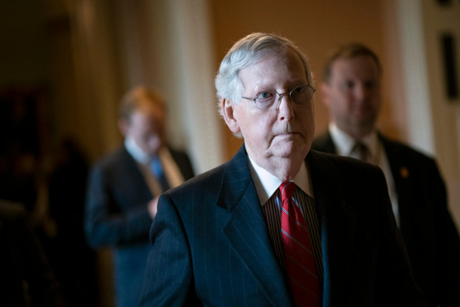 Senate Lawmakers Speak To The Press After Weekly Policy Luncheons