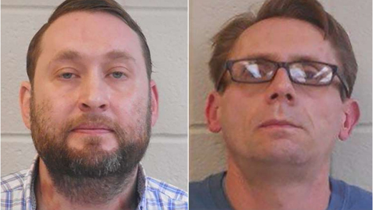 Bradley Rowland, 40, left, and Terry Bateman, 45,