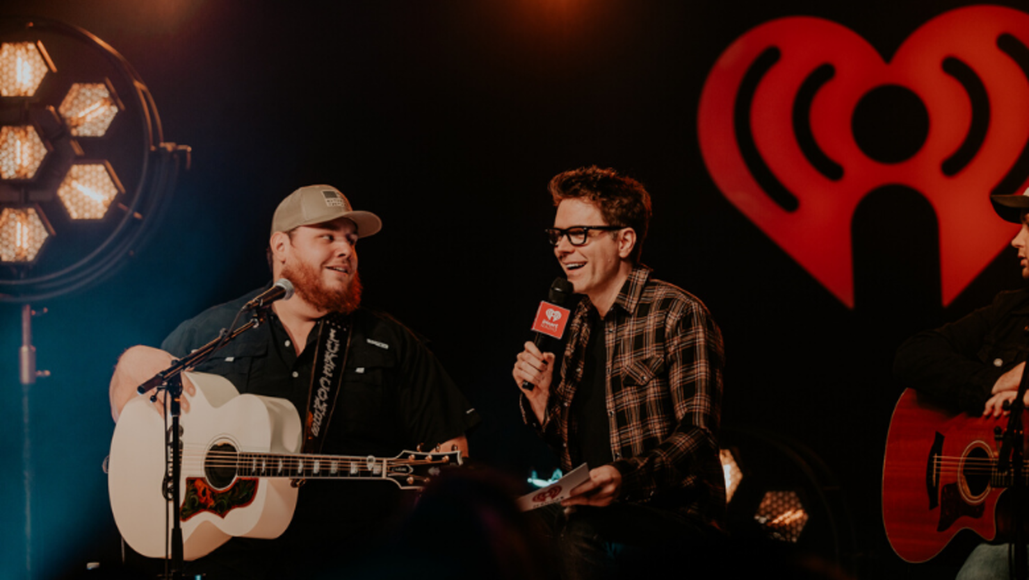 Luke Combs with Bobby Bones