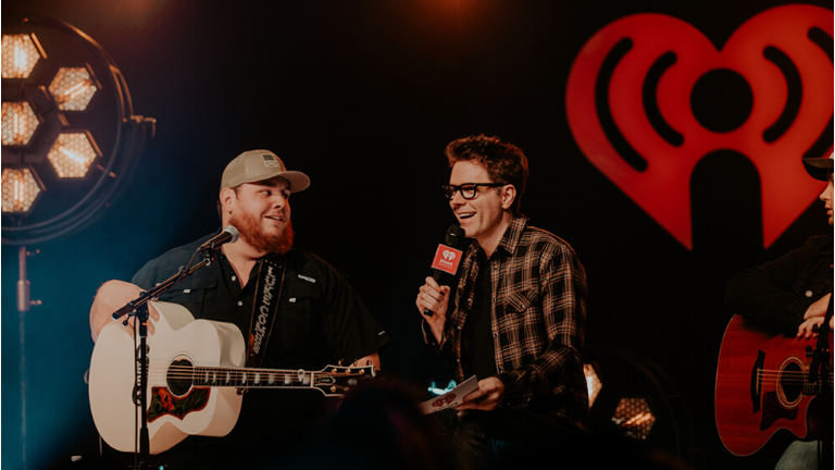 Luke Combs with Bobby Bones