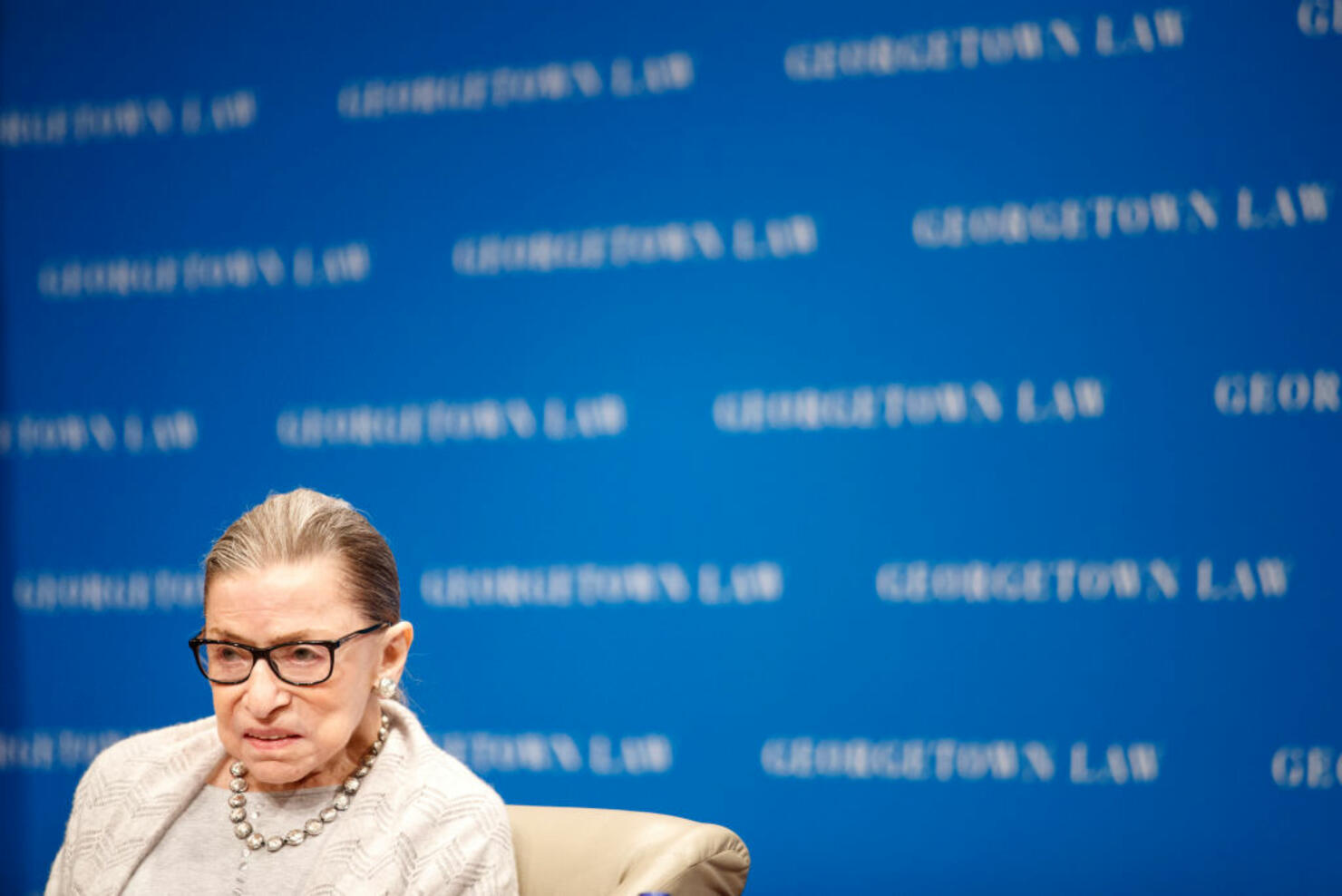 Supreme Court Justice Ruth Bader Ginsburg Delivers Remarks At Georgetown Law