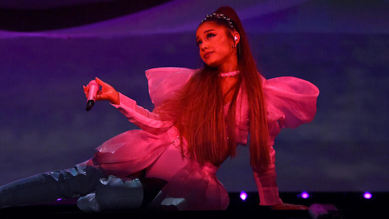 Ariana Grande Falls Off Stage At Concert: Watch Her Bounce Back Like A ...