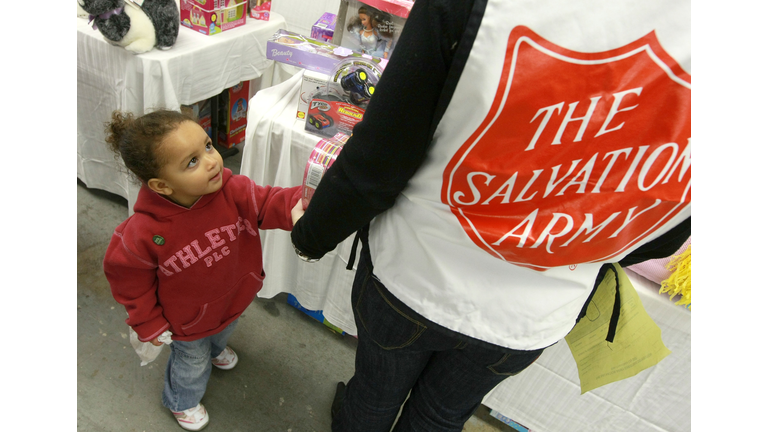 Salvation Army Holds Toy Giveaway For  Families In Need