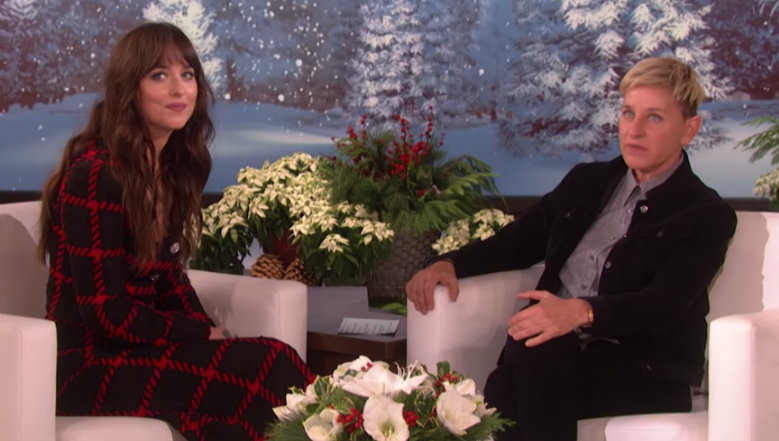 Dakota Johnsons Awkward Ellen Degeneres Interview Goes Viral Iheart 