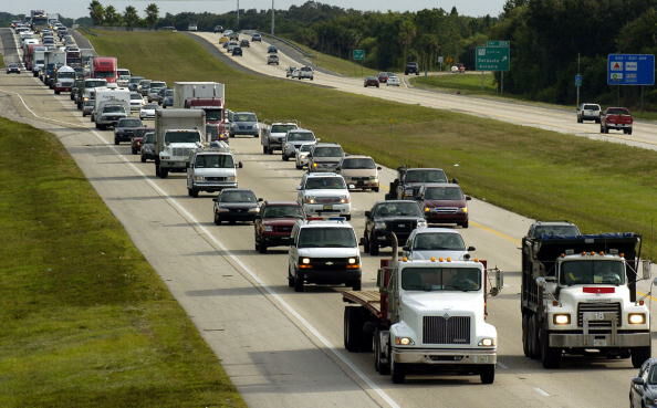 Rush-hour commuters mix with voluntary e