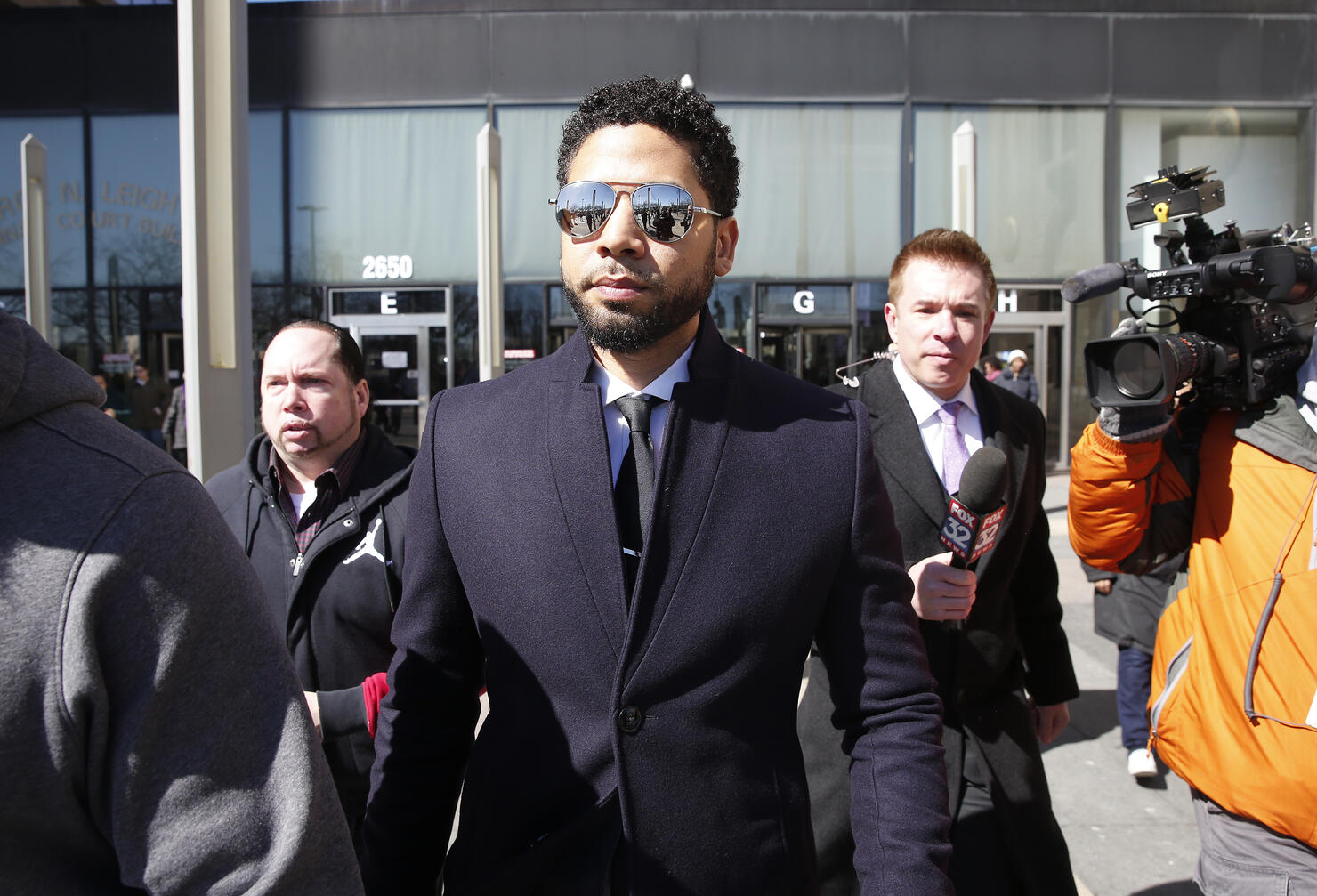 Actor Jussie Smollett Appears Outside Of Court After It Was Announced That All Charges Have Been Dropped Against Him