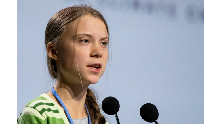 Greta Thunberg Attends COP25 Plenary Session In Madrid