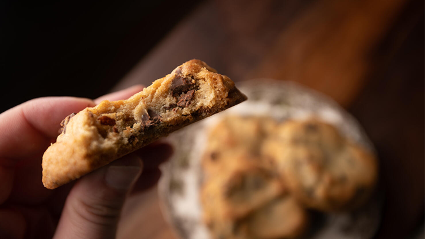 Hand holding Bite Cookie