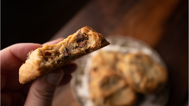 Hand holding Bite Cookie
