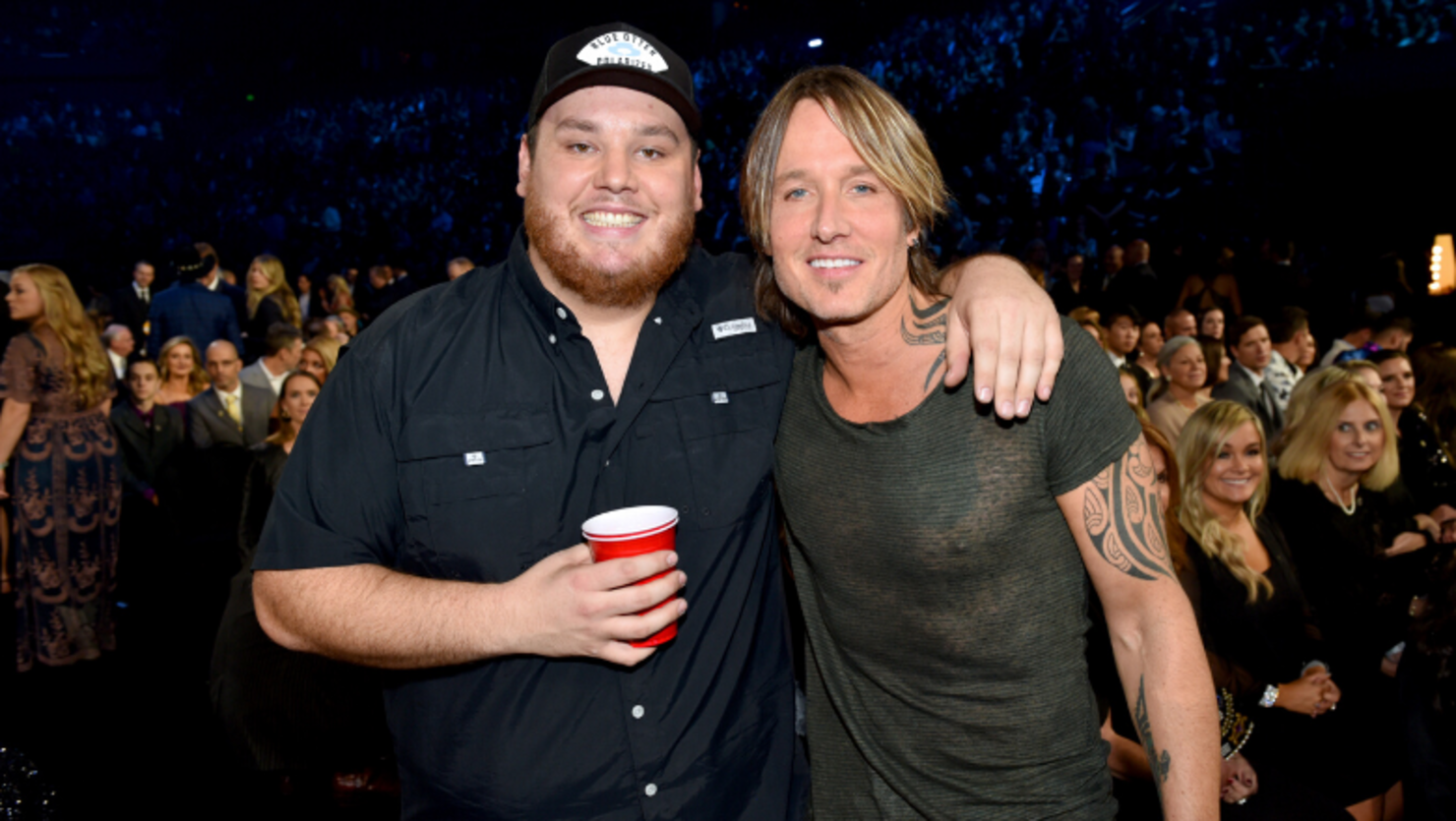 Luke Combs Surprises Crowd With Keith Urban, Thomas Rhett At Nashville Show