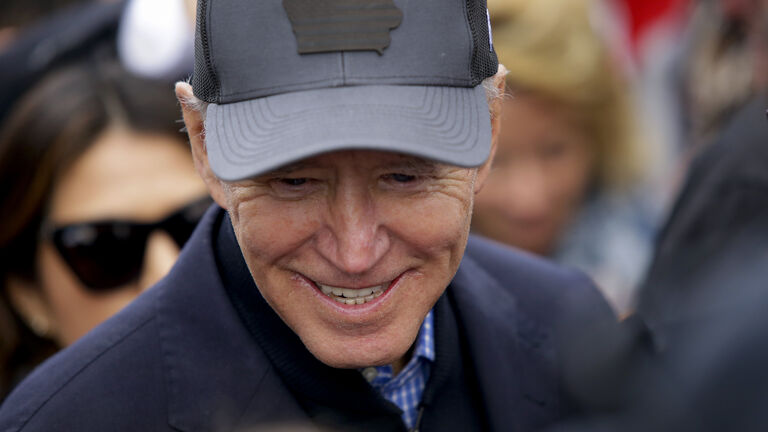 Democratic Presidential Candidate Joe Biden Begins Campaign Bus Tour Through Iowa