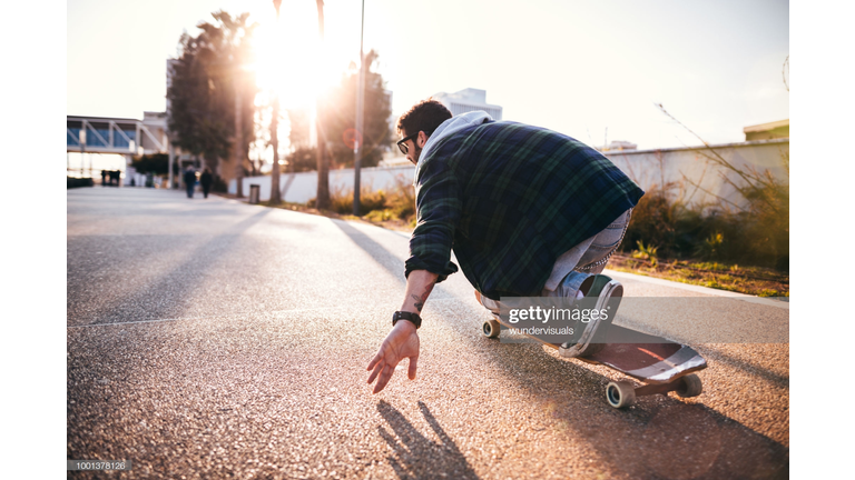 SKATEBOARDER'S VIDEO SENT A SHIVER UP MY SPINE.  THE POINT OF VIEW IS CRAZIER THAN A ROLLER COASTER RIDE.  