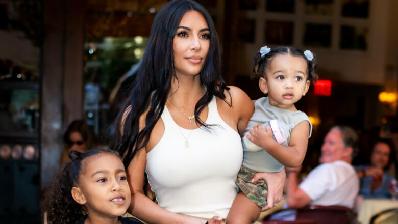 Kim Kardashian Had To Photoshop One Of Her Kids Into The Christmas Card - Thumbnail Image