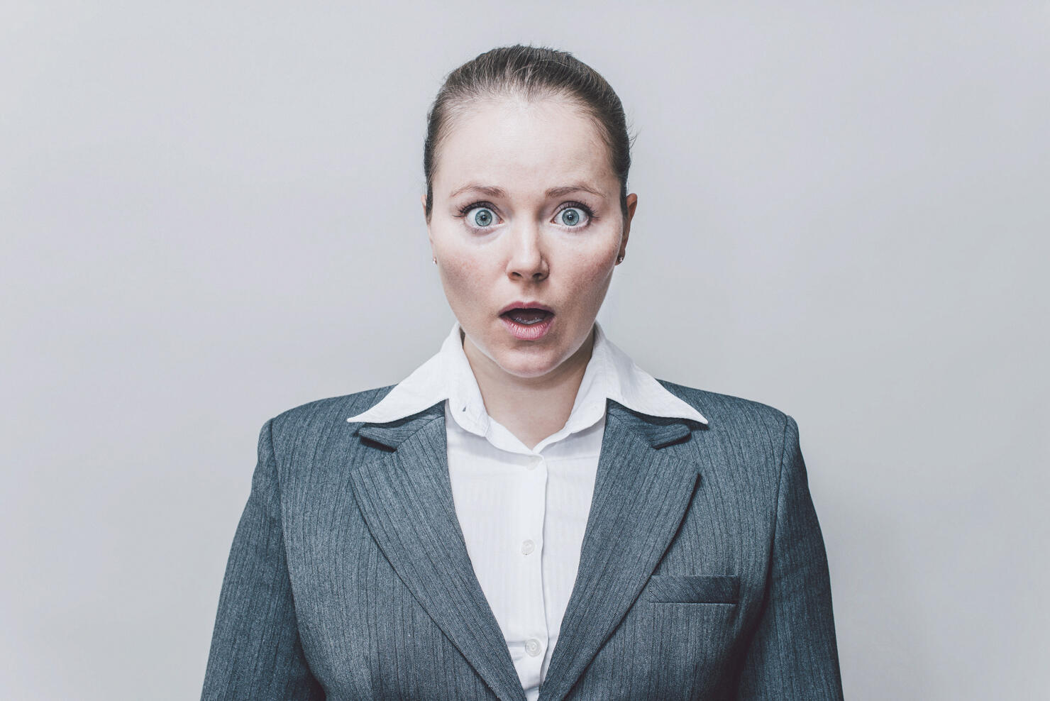 Businesswoman wondering.