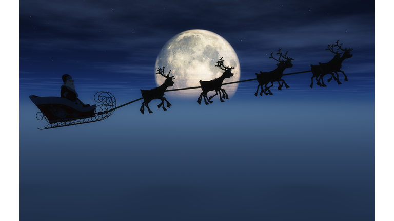 Santa And Sleigh