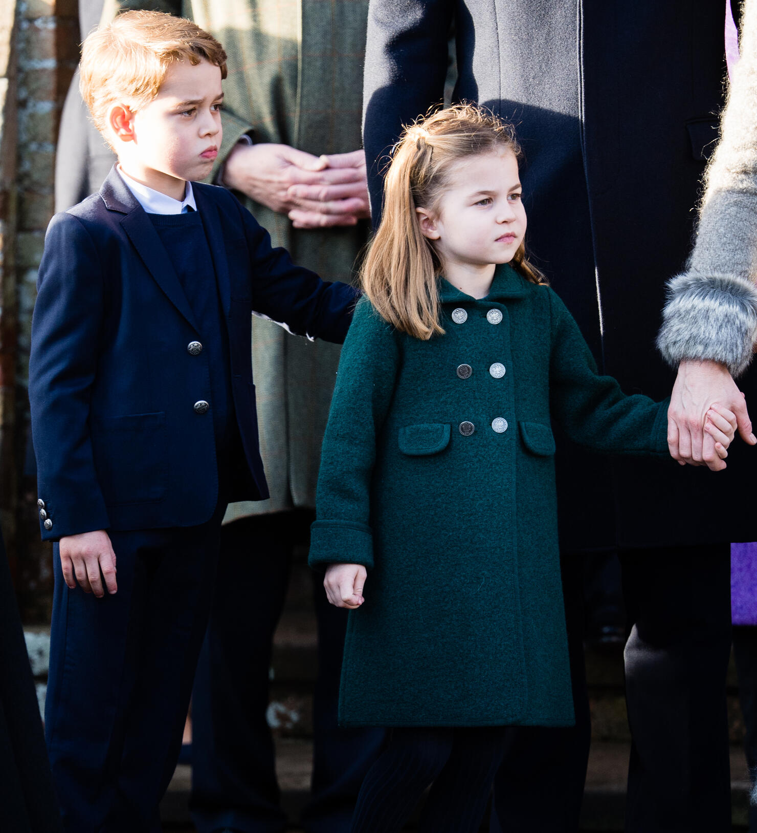 The Royal Family Attend Church On Christmas Day