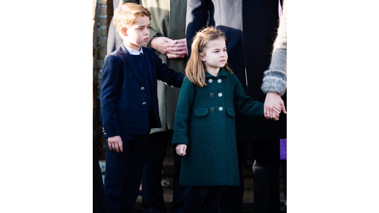 The Royal Family Attend Church On Christmas Day