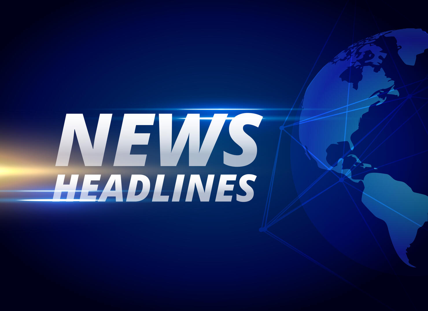 news headlines background with earth planet