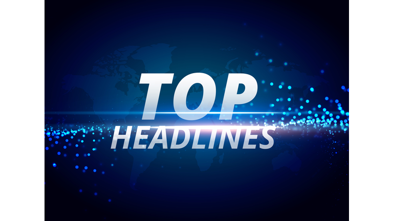 top headlines news background concept