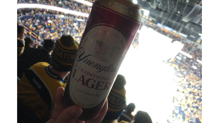 Had a Philly beer at the hockey game!