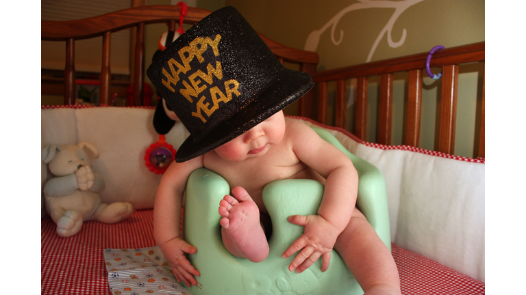 Baby celebrates new year