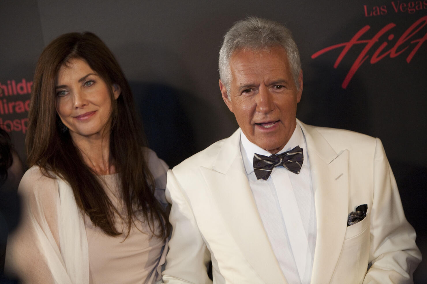 Actor Alex Trebek (R) and wife Jean Curr