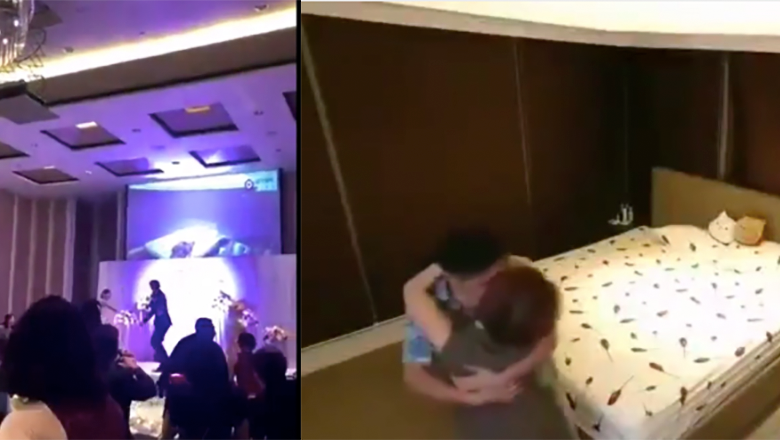 At Wedding Groom Plays Video Of Bride Cheating On Him With Brother-In-Law iHeart image