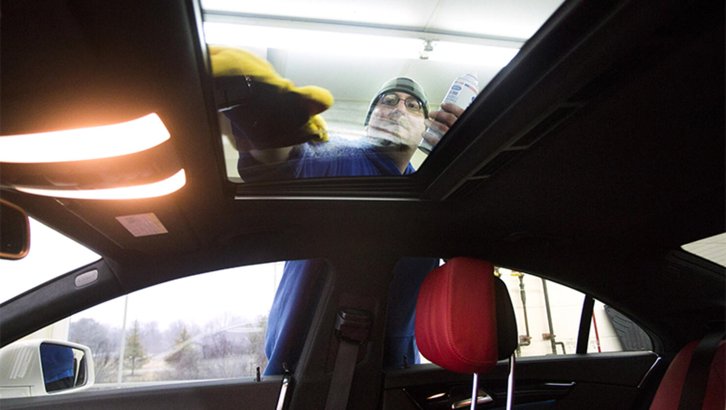Car detailer at Sparkle Clean Car Wash in Scarborough