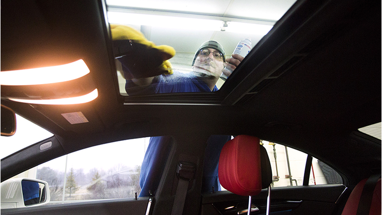 Car detailer at Sparkle Clean Car Wash in Scarborough