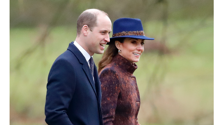 Members of the Royal Family Attend Sunday Church Service At Sandringham