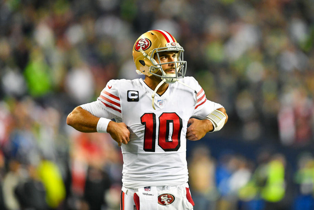 Jimmy Garoppolo ready for 1st playoff start for 49ers | #KFANVikes - Thumbnail Image