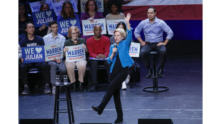 Julian Castro Joins Sen. Elizabeth Warren At Campaign Event In Brooklyn