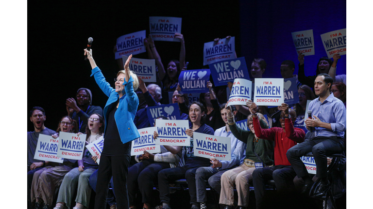 Julian Castro Joins Sen. Elizabeth Warren At Campaign Event In Brooklyn