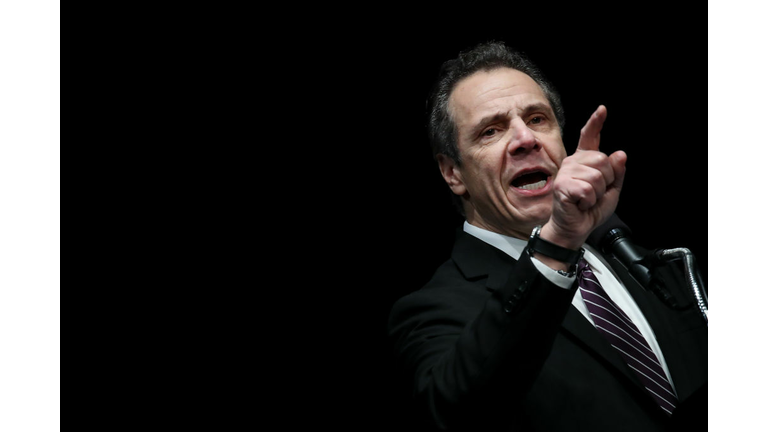 New York Governor Cuomo Attends Union Rally At Madison Square Garden