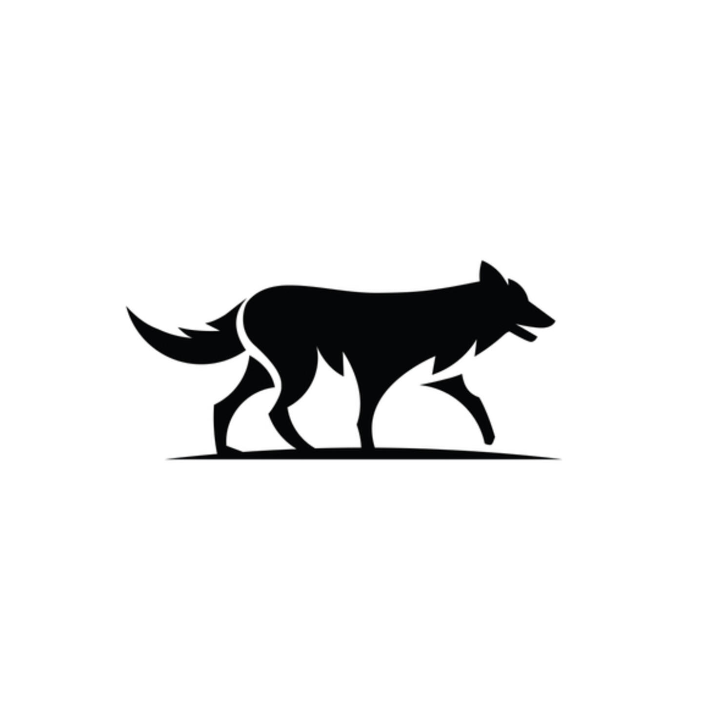 Wolf walking icon