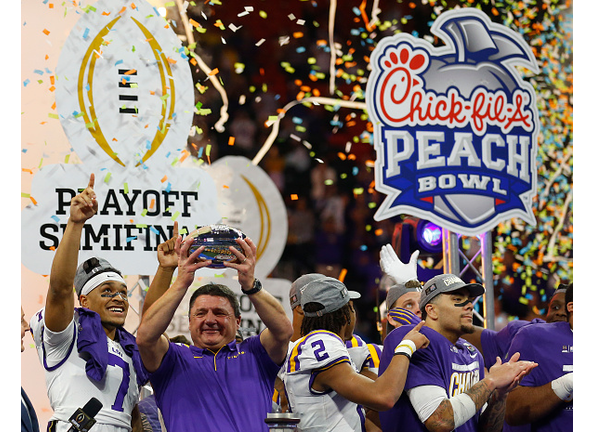 College Football Playoff Semifinal at the Chick-fil-A Peach Bowl - LSU v Oklahoma